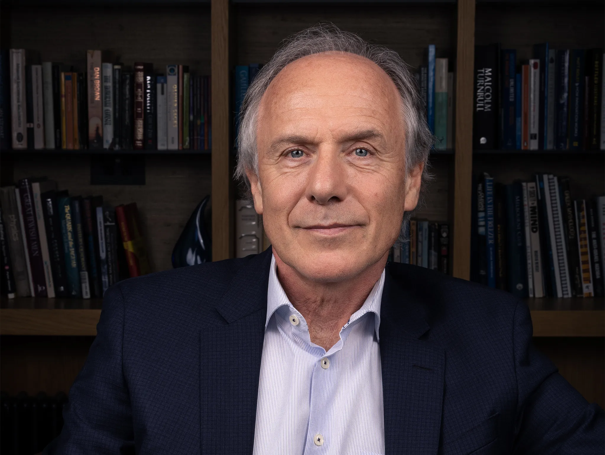 CEO sitting in office posing for portrait